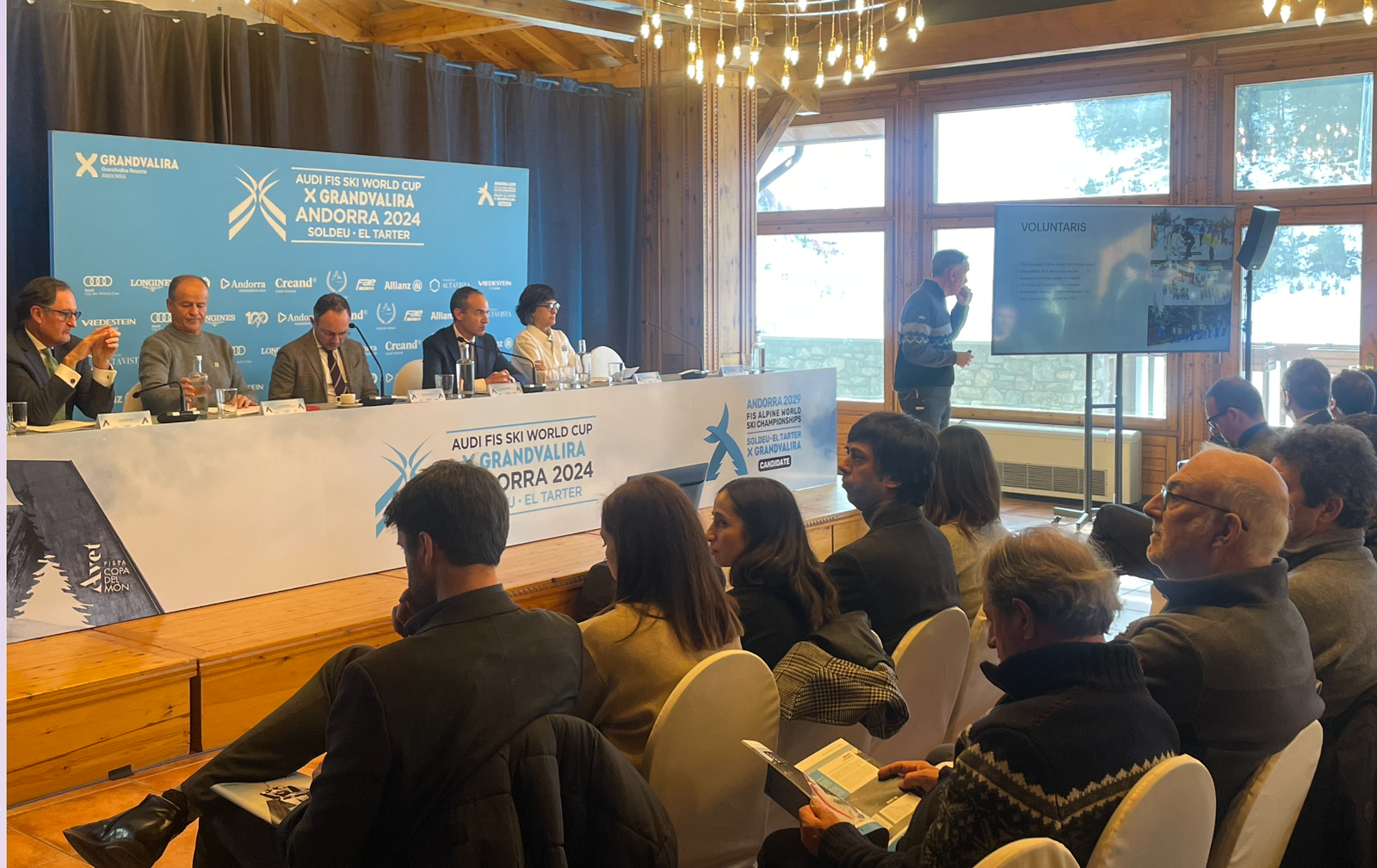 L'acte de presentació de la prova de Copa del Món d'esquí
