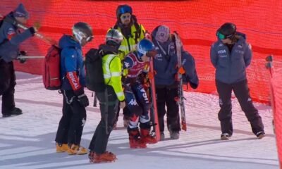 Shiffrin després de l'accident / TWITTER