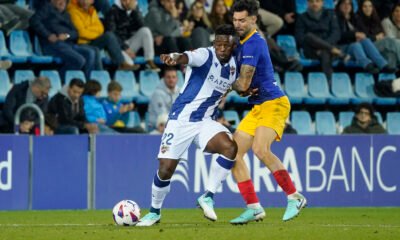 Una imatge del partit d'anada entre l'Andorra i el Llevant