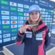 Gina del Rio amb la medalla d'or del mundial Júnior / FAE