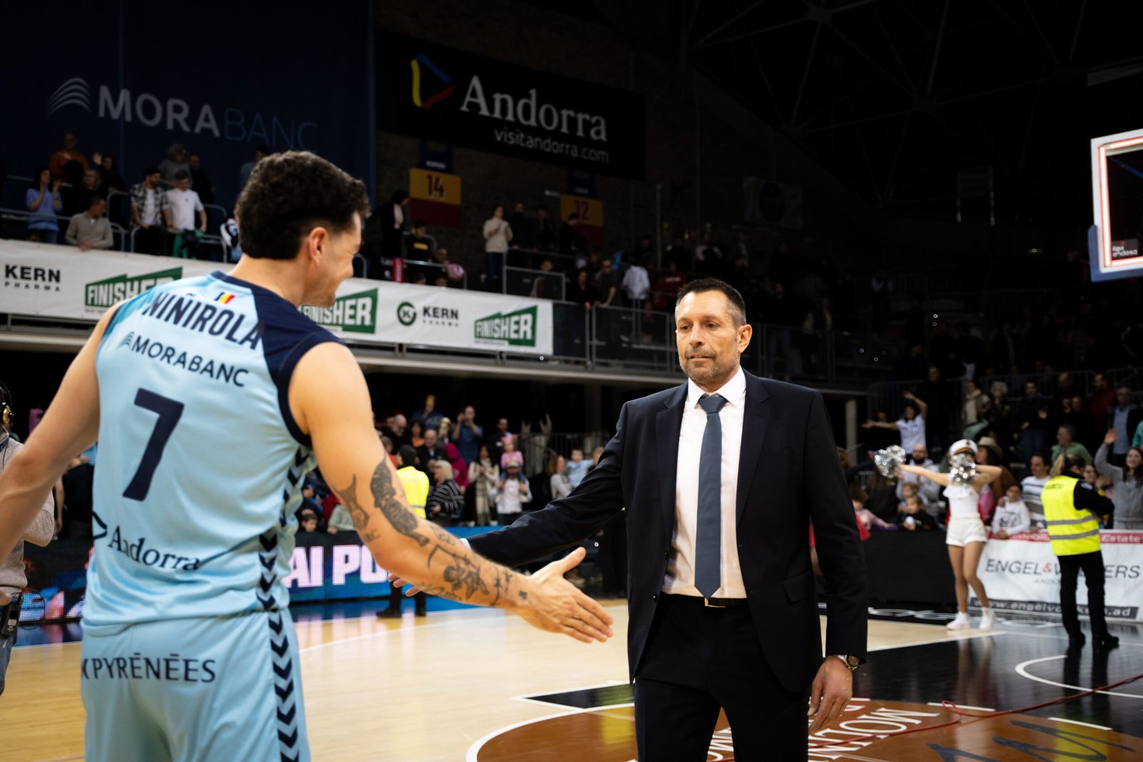 Lezkano deprés de la victòria davant el Girona / ACB
