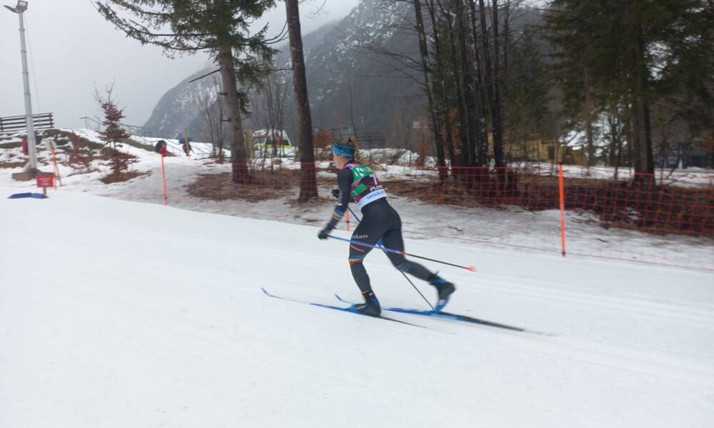 Gina del Rio en un instant de la cursa d'avui a Planica / FAE