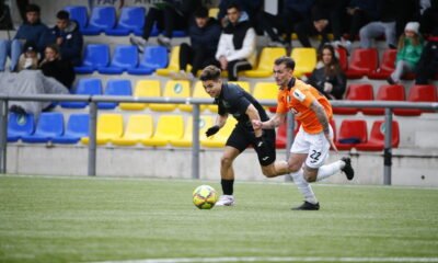 Un moment del duel entre l'Inter Escaldes i l'FC Santa Coloma / FAF