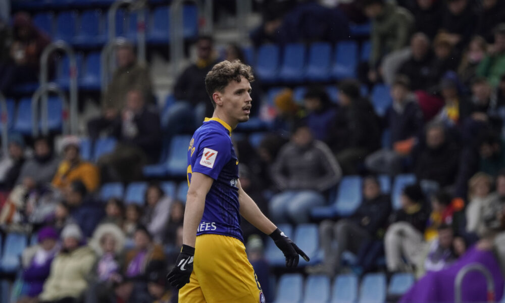 Jandro Orellana en el partit davant el Valaldolid / FCA