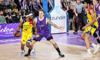 Harding en un moment del duel contra el Palència / ACB