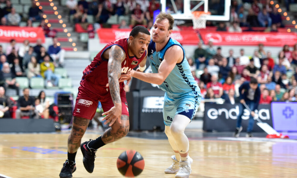 Un moment del partit entre l'UCAM i el MoraBanc / ACB