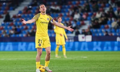 Rubén Bover en el duel contra el Llevant / FCA