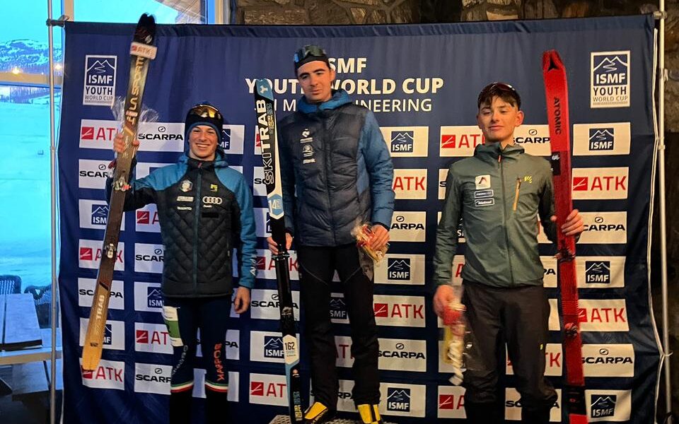 Max Palmitjavila en el podi del mundial Júnior / FAM