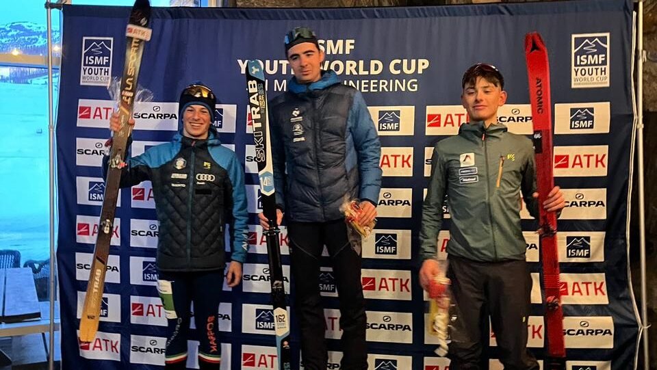 Max Palmitjavila en el podi del mundial Júnior / FAM