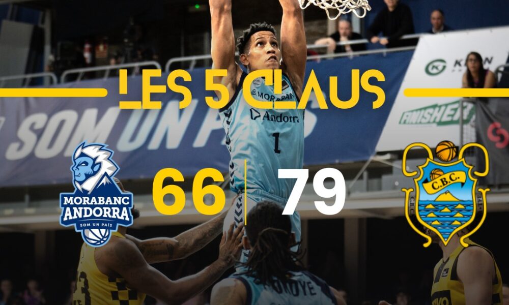 Les 5 claus davant el Tenerife