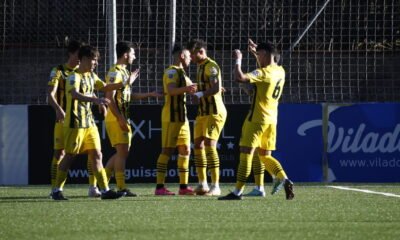 Els jugadors de la UE Santa Coloma celebrant un dels gols / FAF