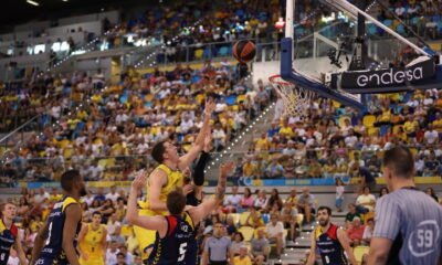 Un moment del partit entre el Gran Canària i el MoraBanc Andorra / ACB