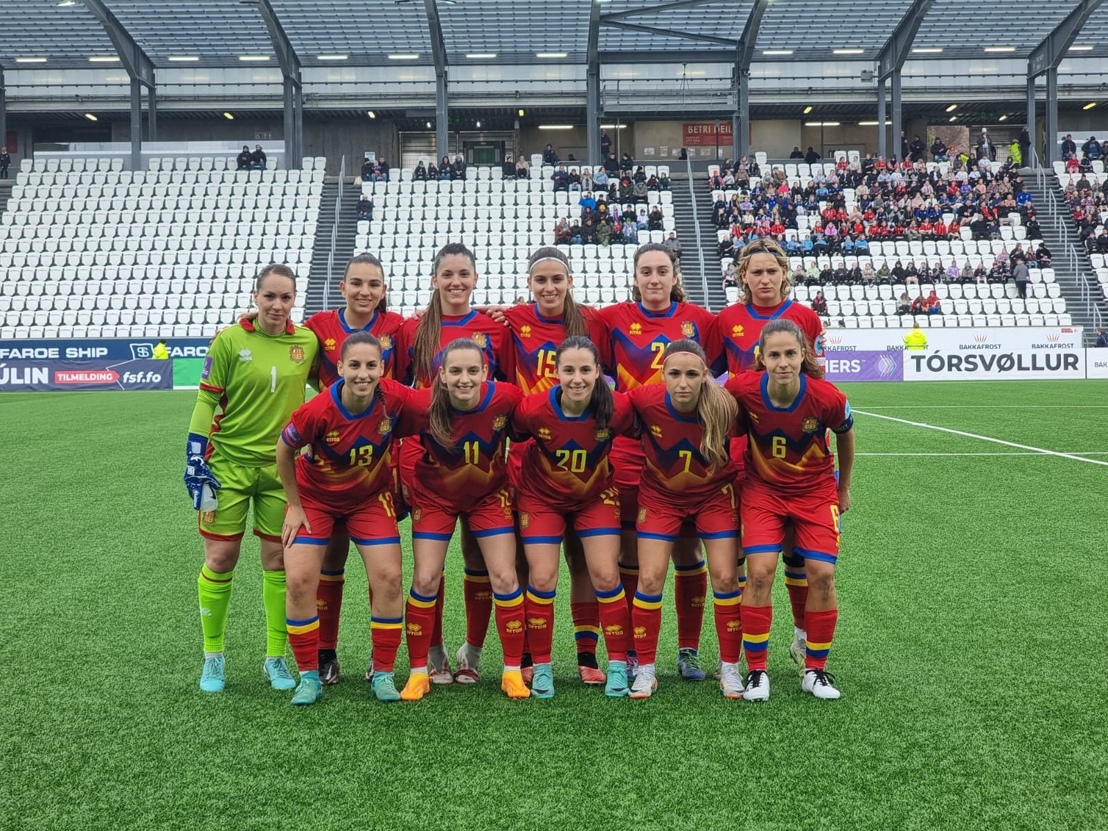 L'11 inicial d'Andorra davant Illes de Fèroe / FAF