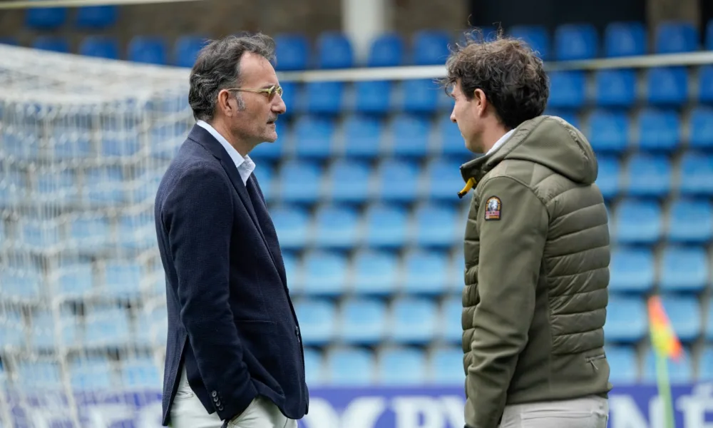 Ferran Vilaseca i Jaume Nogués abans d'un partit aquesta temporada / FCA
