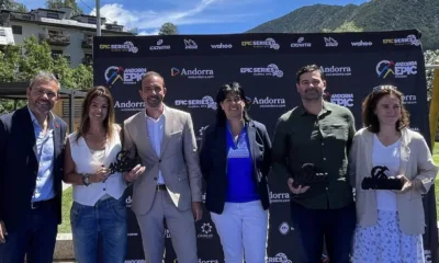 Un moment de l'acte a la plaça de les Fontetes / Comú de la Massana