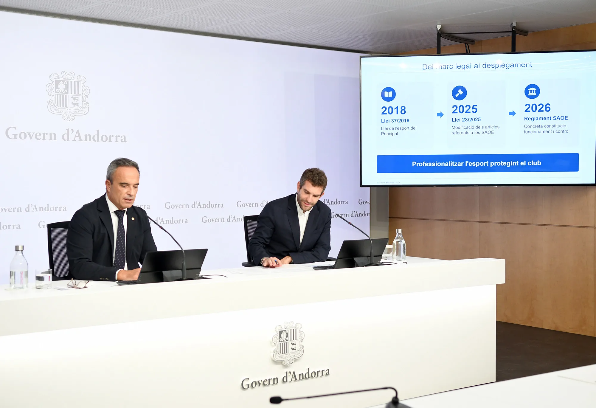 Presentació del nou reglament de les societat anònimes amb objecte esportiu Foto:SFGA/JAViladot